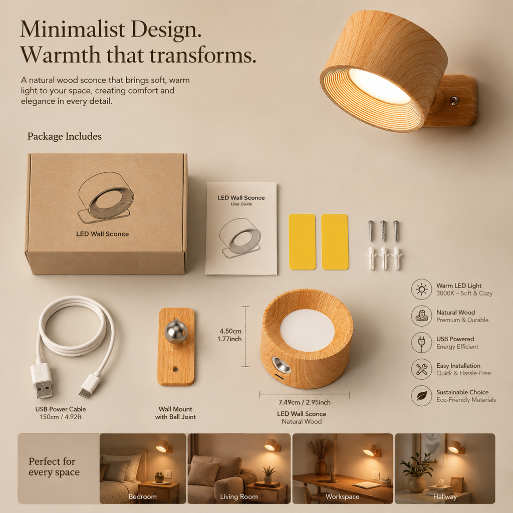 Lámpara Magnética 360° de Diseño Premium