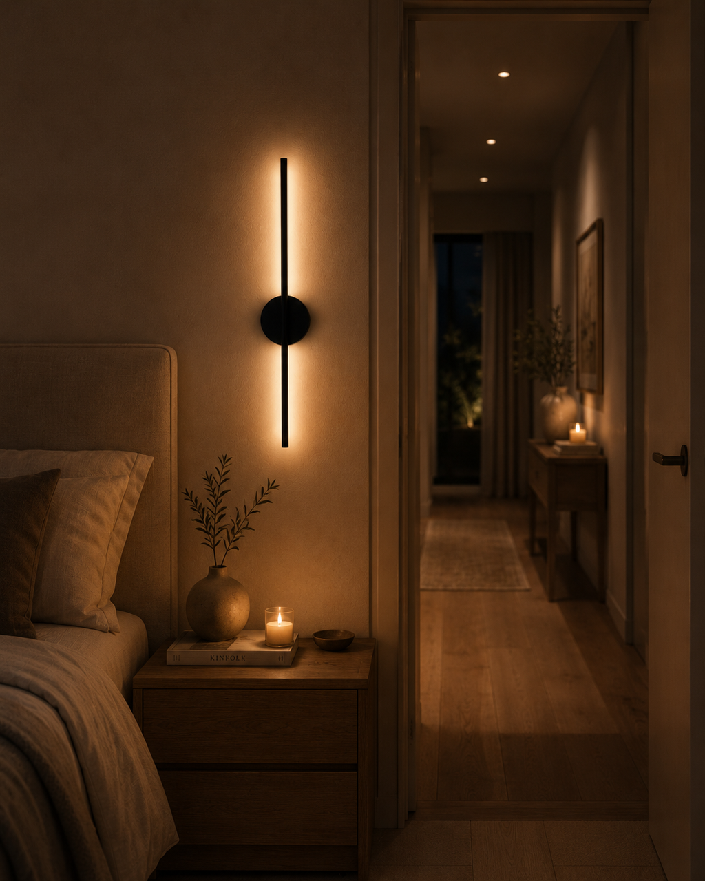 Lámpara Magnética de Pared LED Recargable