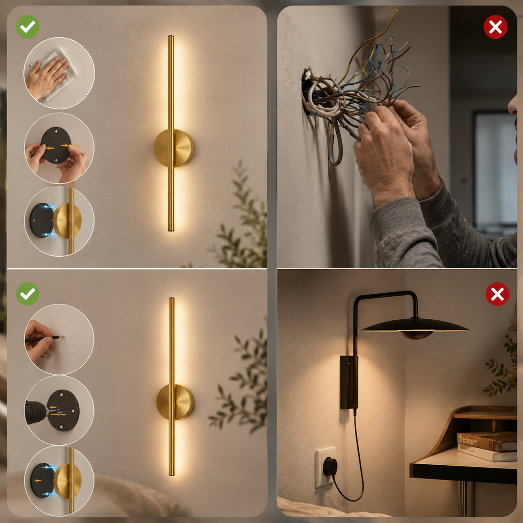 Lámpara Magnética de Pared LED Recargable